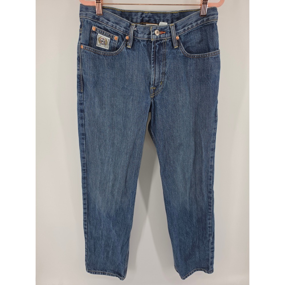Cinch MB928 Mens Straight Leg Jeans Medium Wash Blue Denim 32x34 Western Work